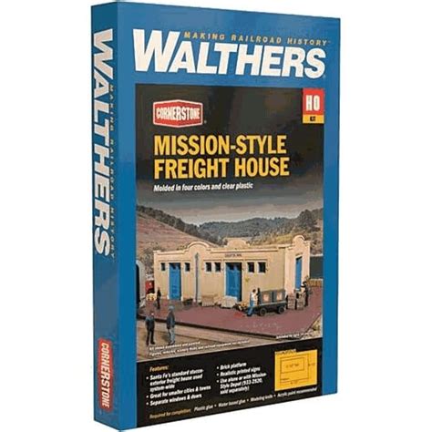 WALT 933 2921 Walthers HO Mission Style Freight House Kit Max Trains