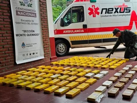 Incautaron Kilos De Coca Na En Una Ambulancia