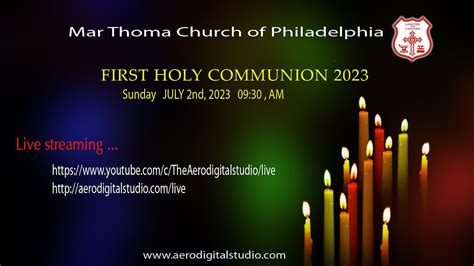 First Holy Communion Philadelphia Mar Thoma Church Live YouTube