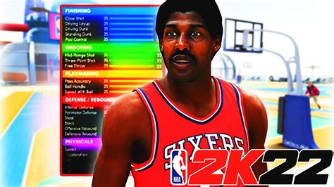 NBA 2K22 RARE JULIUS ERVING BUILD ALL AROUND SLASHING SF BUILD W