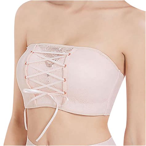 Lingerie For Women Removable Bra Summer Bandeau Bra Plus Size Strapless Bra Comfort Wireless Bra