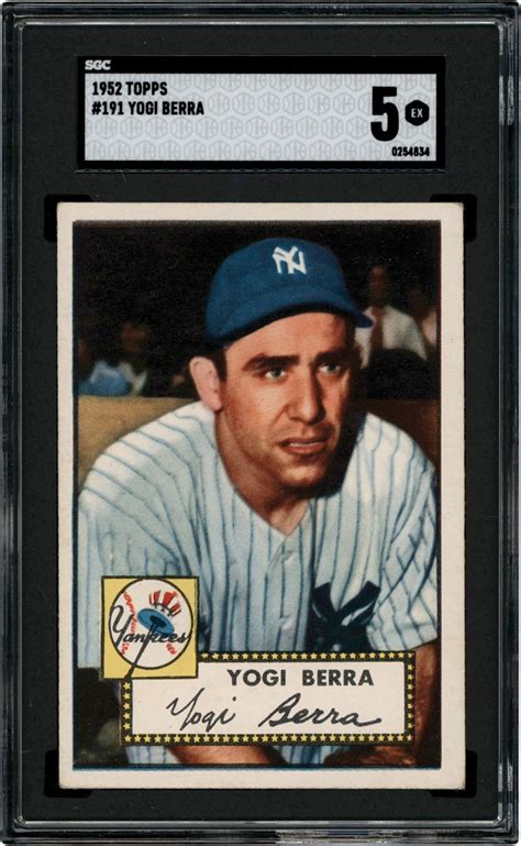 Topps Baseball Yogi Berra Sgc Ex