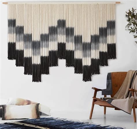 Amazon Flber Macrame Wall Hanging 59 W X 35 L Tie Dye Geometric