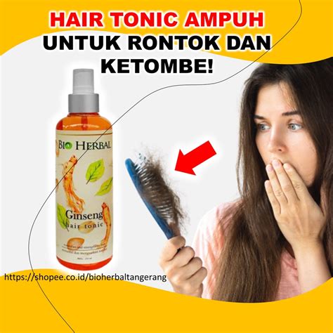 Jual Hair Tonic Rontok Parah Dan Ketombe Penumbuh Rambut Ginseng Ampuh