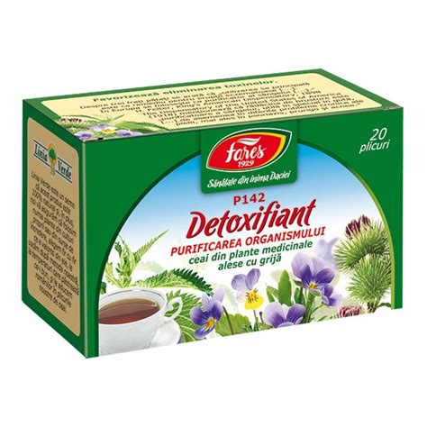 Ceai Detoxifiant Fares 20 Plicuri Emagro