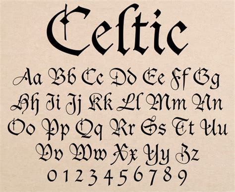 Celtic Font Irish Font Gaelic Font Celtic Letters Svg, 59% OFF