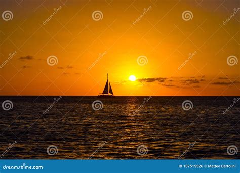 Sunset At Eagle Beach On Aruba Island In The Caribbean Stunning