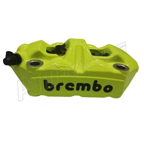 Paire d étriers de frein radiaux forgés monobloc HPK BREMBO M4 jaune