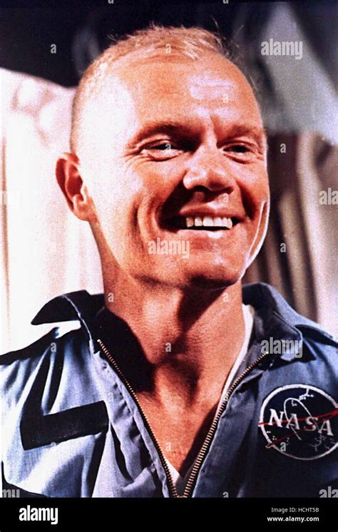 Astronaut John H Glenn Jr Smiles Happily After His Successful