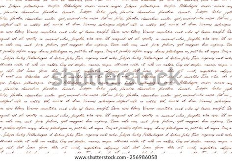 Hand Written Vintage Ink Letter Latin Stock Illustration