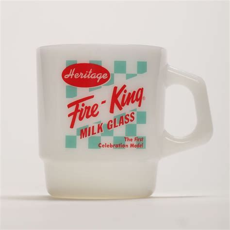 Heritage Fire King Milk Glass Mug Fire King Vintage Fire King