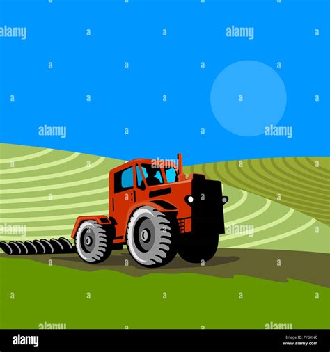 vintage farm tractor Stock Photo - Alamy