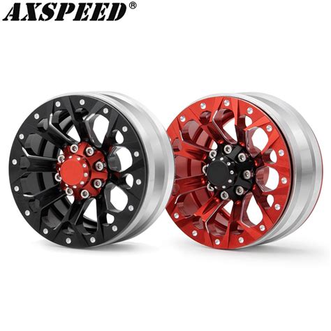 AXSPEED LLANTAS Beadlock 1 9 Cubo De Rueda De Metal Para 1 10 Axial