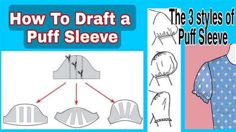 How To Draft A Puff Sleeve The Types Of Puff Sleeve Youtube