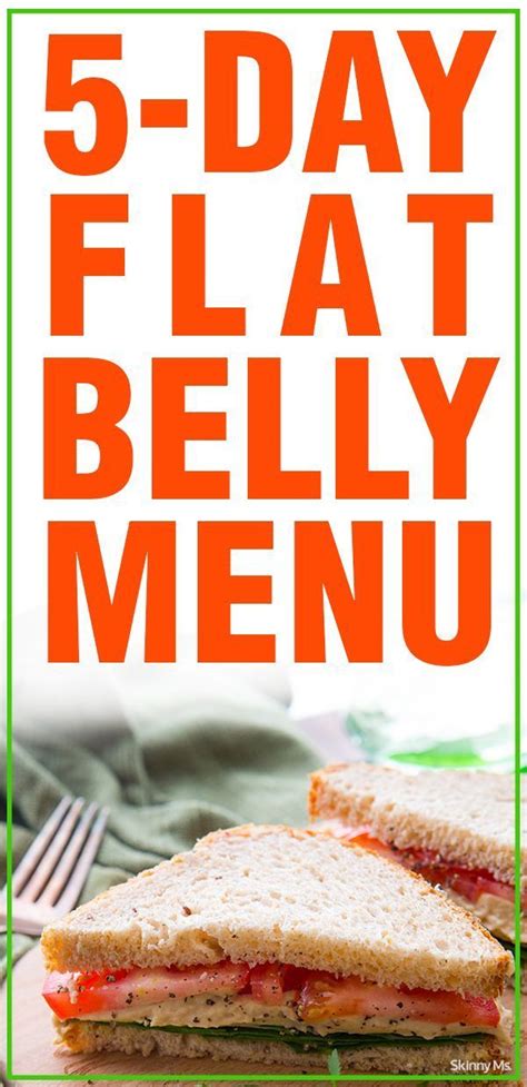 5 Day Flat Belly Menu Delicious And Healthy Recipes To Help You Get