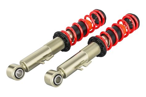 Premium Photo Set Of Car Shock Absorbers 3d Rendering