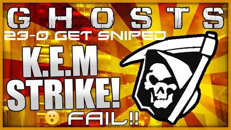 Cod Ghosts K E M Strike Fail Get Sniped Facepalm W Ilink Youtube