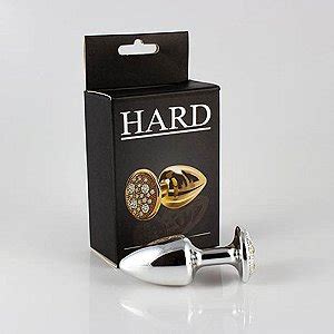 Hard Plug Anal Em Metal A Base Cravejado X Cm Cor