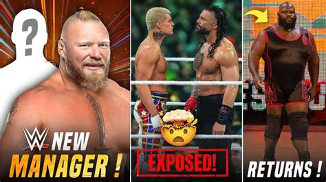 Omg Brock Lesnar Returns With New Manager Roman Reigns Vs Cody