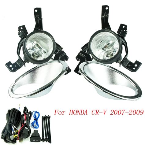 Fog Light For HONDA CRV CR V 2007 2008 2009 Fog Lamps Clear Lens Bumper