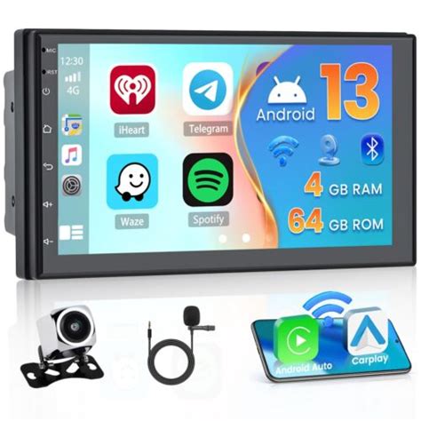 Hikity Android 13 Car Stereo With Wireless Carplay Android Auto 8 Core