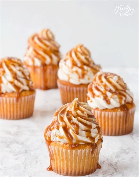 Salted Caramel Cupcakes With Homemade Caramel Frosting