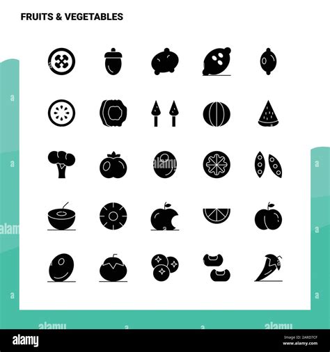 Symbole F R Obst Und Gem Se Vorlage F R Vektorgrafiken Mit