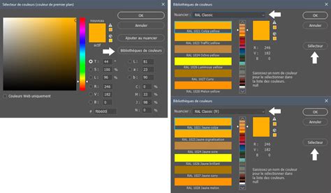 Bibliothèques De Couleurs Ral Classic Photoshoplus
