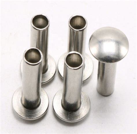 High Grade Stainless Steel Round Head Semi Tubular Rivets DIN 7338