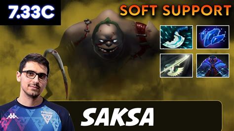 Saksa Pudge Soft Support Dota 2 Patch 7 33c Pro Pub Gameplay YouTube