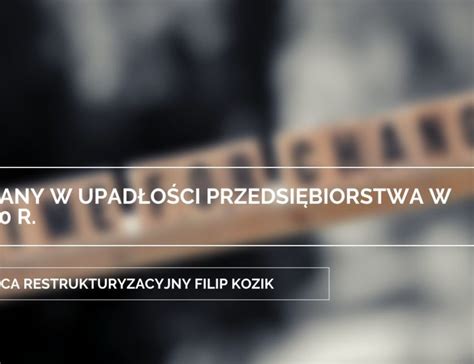 Brak Wniosku O Upad O Sp Ki Z O O A Odpowiedzialno Karna