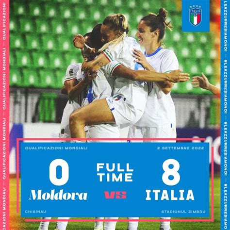 Moldova Italia 0 8 Le Azzurre Riprendono Alla Grande Dopo Gli Europei