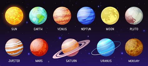 Eight Planets Vector Art, Icons, and Graphics for Free Download