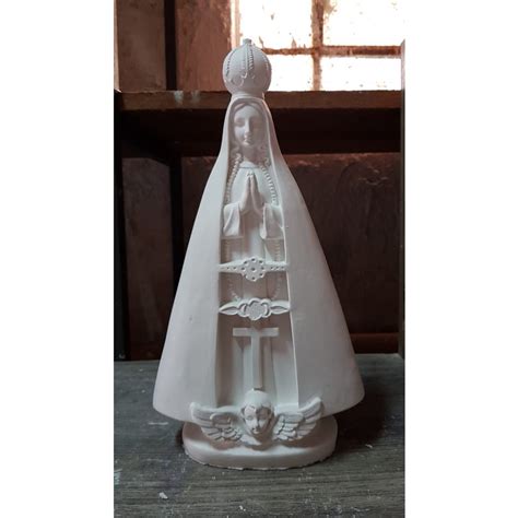 Kit 5 Nossa Senhora Aparecida 30cm em Gesso Cru Escorrega o Preço