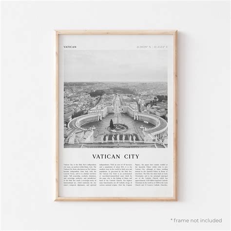 Vatican City Art Print Vatican City Poster Vatican City - Etsy UK
