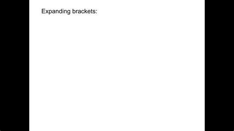 Expanding Brackets YouTube