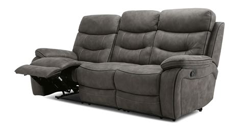 DFS 3 Seater Manual Recliner Sofa Noah Power Reclining Sofa