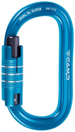 Camp Oval Xl Lock Carabiner Blue Or Green Tree Tools Usa