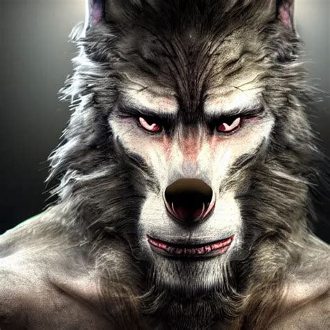 Hyper Realistic Werewolf Hidden In The Dark Higly Stable Diffusion