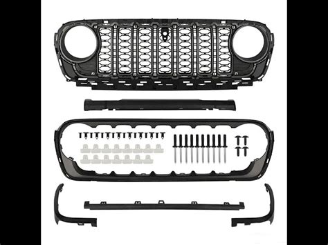 2018-2023 Jeep Wrangler JL Front Grill Bumper Mesh Grille upgrade to 2024 JL | Ridies.com