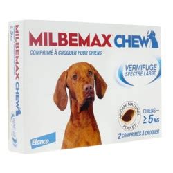 Milbemax vermifuge pour chien et chat Médicament vétérinaire