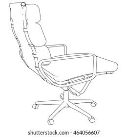 Office Chair Sketch Vector Stock Vector (Royalty Free) 464056607 ...