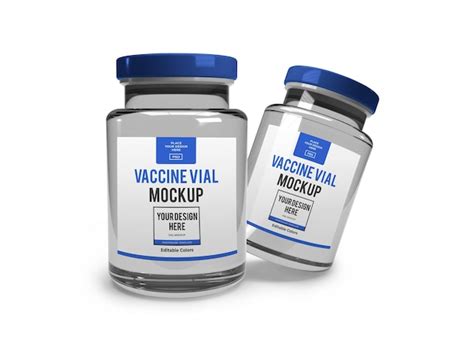 Premium Psd Medicine Vial Mockup