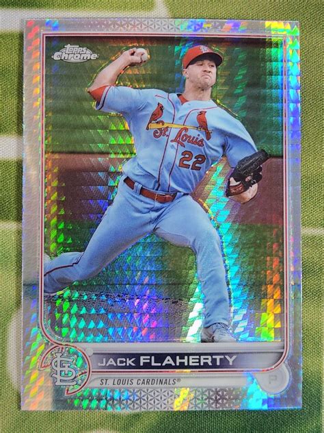 Jack Flaherty 2022 Topps Chrome Sonic Prism Refractor St Louis