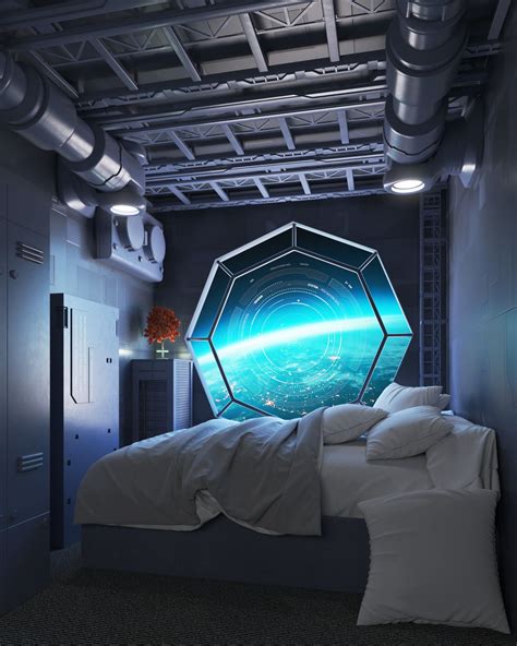 Scifi Interior Spaceship Interior Interior Spaces Bedroom Interior