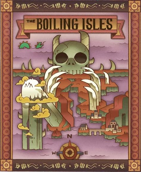 The Owl House Boiling Isles Map | Owl house, Owl, Anime