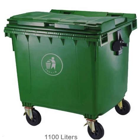 Plastic Green Waste Bin Trolley Capacity 1100 Liter At Best Price In