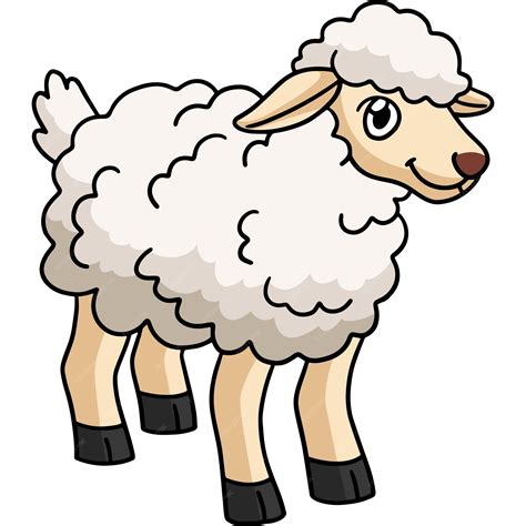 Premium Vector Sheep Animal Cartoon Colored Clipart Illustration