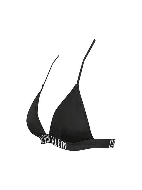 CALVIN KLEIN Triangle Bikini Oberteil Schwarz