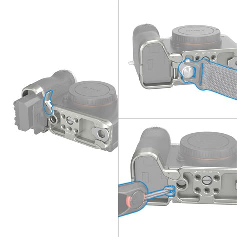 SmallRig Bottom Mount Plate for Sony Alpha 7C II / Alpha 7CR (Silver) 4439